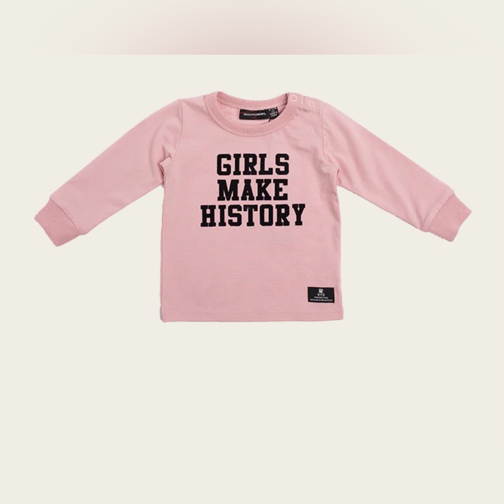 Rock Your Baby Girls Make History Tee